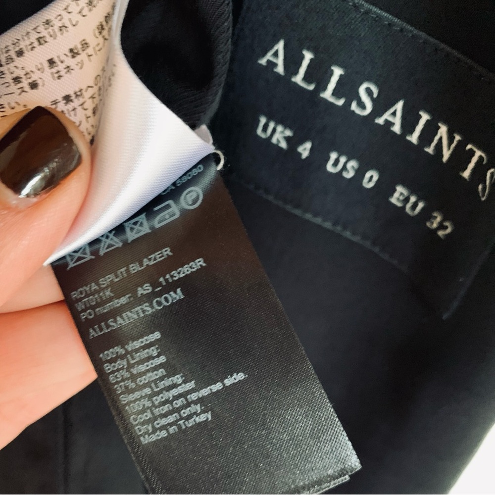 All Saints Roya Split Blazer - Picture 7 of 7